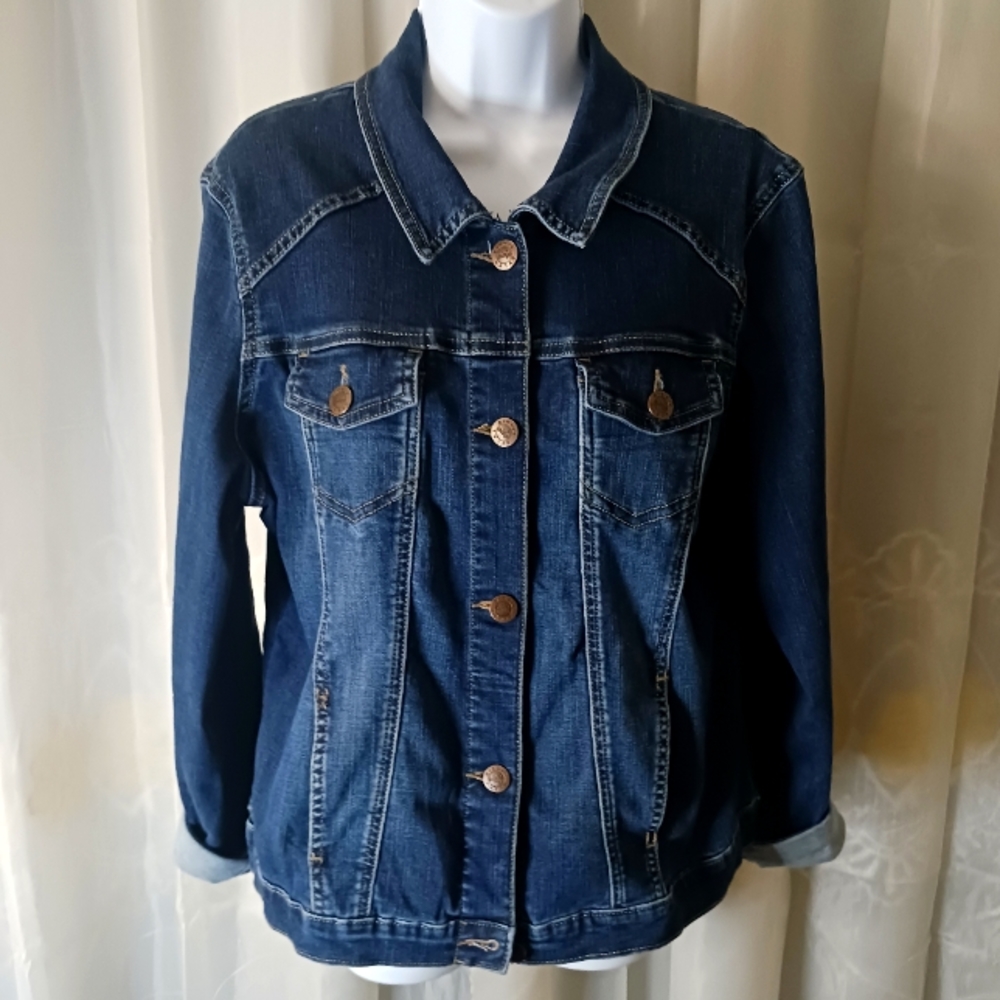 Riders Lee indigo stretch denim jacket